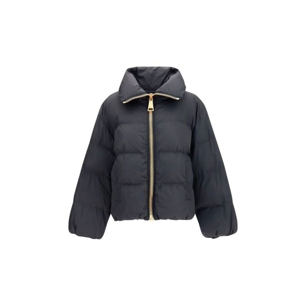 Balmain Black Viscose Full-Length Women's Jacket